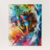 Rainbow Pirate Ship Puzzle (Vertikal)