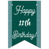 Rainbow Pisces Glitzer Geburtstagsparty Wimpelkette (Zweite Fahne)