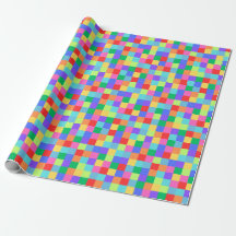 Rainbow Pixel farbenfrohe, helle Geschenkwrap