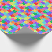 Rainbow Pixel farbenfrohe, helle Geschenkwrap Geschenkpapier (Ecke)