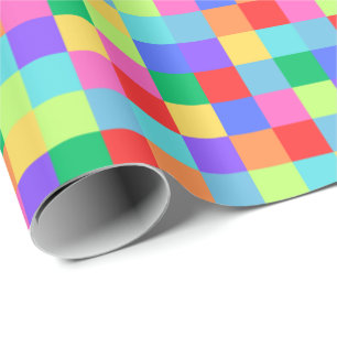 Rainbow Pixel farbenfrohe, helle Geschenkwrap Geschenkpapier