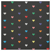 Rainbow Pixel Hearts von Sagan und Loki Stoff (Muster)