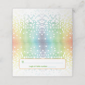 Rainbow Pixel Video Game Gamer Bar Mitzvah Adresse Platzkarte (Außenseite Aufgefaltet)