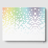 Rainbow Pixels Videospiel Gamer Bar Mitzvah Gästebuch (Rückseite)