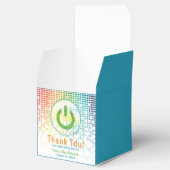 Rainbow Pixels Videospiel Gamer Bar Mitzvah Geschenkschachtel (Geöffnet)