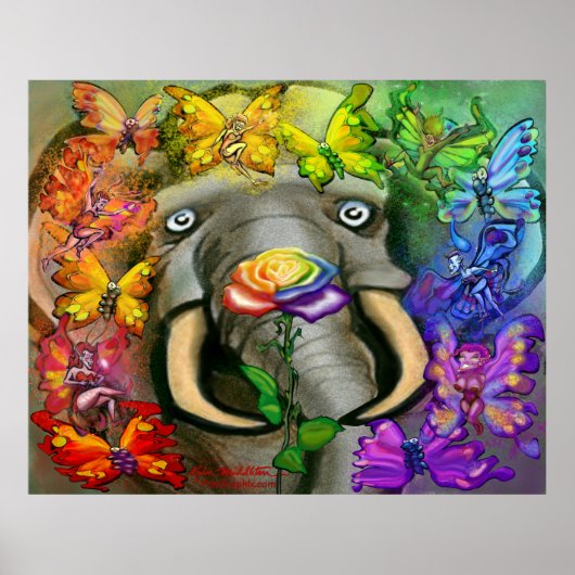 Rainbow Pixies Party Poster (Vorne)