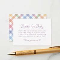 Rainbow plaid einfache, süße Bücher für Babydusche