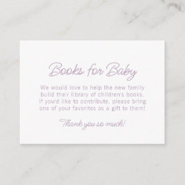 Rainbow plaid einfache, süße Bücher für Babydusche Begleitkarte