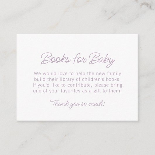 Rainbow plaid einfache, süße Bücher für Babydusche Begleitkarte (Vorderseite)