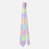 Rainbow Plaid Pattern Krawatte (Vorderseite)