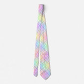 Rainbow Plaid Pattern Krawatte (Rückseite)