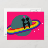 Rainbow Planet Postcard Postkarte (Vorne/Hinten)