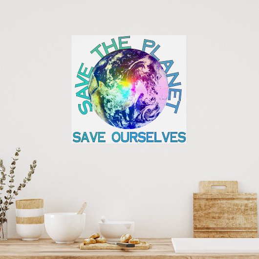 Rainbow Planet Poster (Küche)