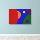 Rainbow Planets Leinwanddruck (Insitu (Holzboden))