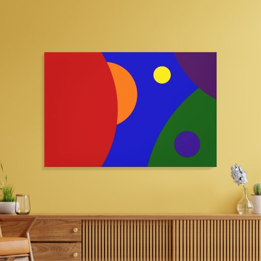 Rainbow Planets Leinwanddruck (Insitu (Wohnzimmer))