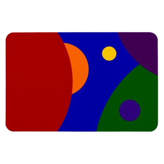 Rainbow Planets Magnet (Horizontal)