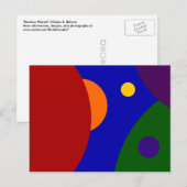 Rainbow Planets Postkarte (Vorne/Hinten)