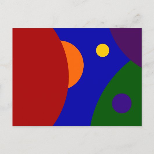 Rainbow Planets Postkarte (Vorderseite)