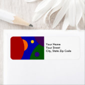 Rainbow Planets: Rückadressschild (Insitu)