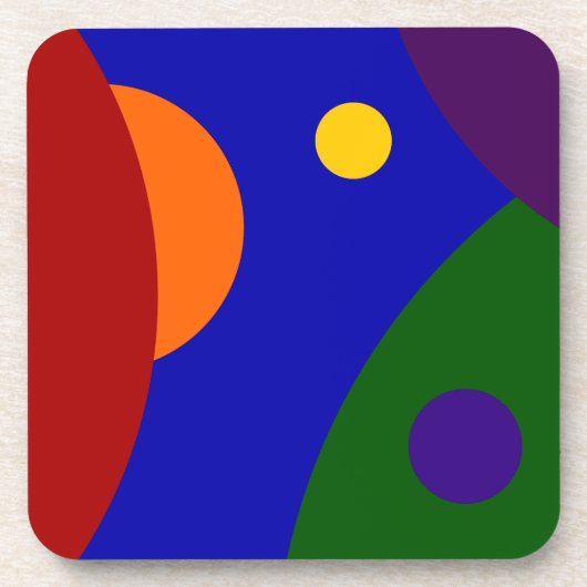 Rainbow Planets Untersetzer (Vorderseite)