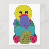 Rainbow Platypus Postkarte (Vorderseite)