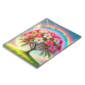 Rainbow Plumeria Notizblock (Linke Seite)