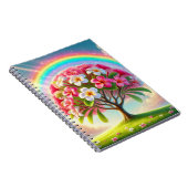 Rainbow Plumeria Notizblock (Rechte Seite)