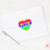Rainbow PLUR Herz-Aufkleber (Umschlag)