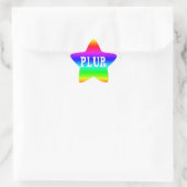Rainbow PLUR Stern-Aufkleber (Tasche)