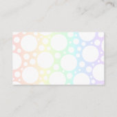 Rainbow Polka Dot Business Cards Visitenkarte (Rückseite)