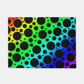 Rainbow Polka Dot Doormat Fußmatte (Vorderseite)