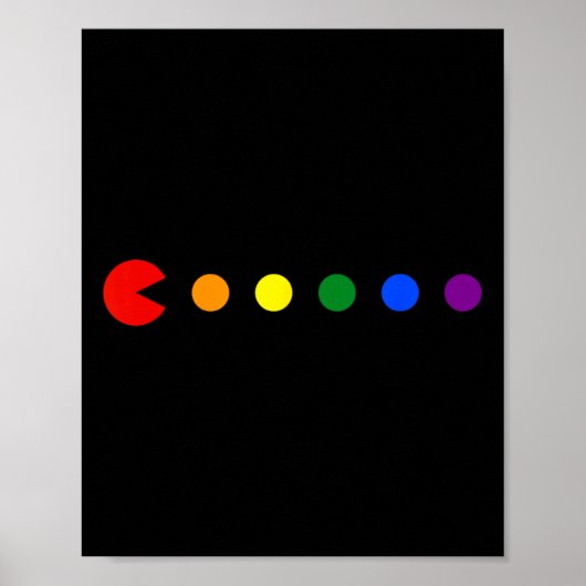 Rainbow Polka Dot Gay Pride Month Lgbtq Ally Poster (Vorne)