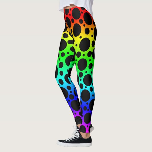 Rainbow Polka Dot Leggings (Links)