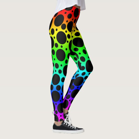 Rainbow Polka Dot Leggings (Rechts)