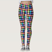 Rainbow Polka Dot Leggings - Niedlich (Vorderseite)