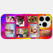 Rainbow Polka Dot Multi-photo Phone Case HAMbWG (Rückseite (Horizontal))