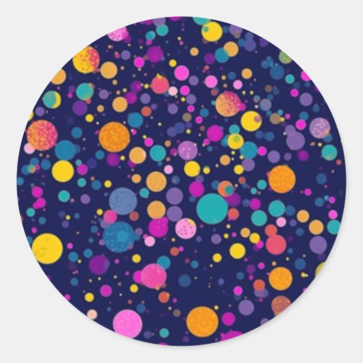 Rainbow Polka Dot Stickers (Vorderseite)