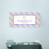 Rainbow Polka Dot Storm Baby Shower Banner (Messeveranstaltung)