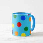Rainbow Polka Dot Tasse (VorderseiteRechts)