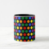 Rainbow Polka Dot Tasse (Zentrum)