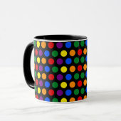 Rainbow Polka Dot Tasse (Vorderseite Links)