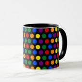 Rainbow Polka Dot Tasse (VorderseiteRechts)
