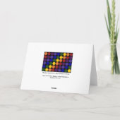 Rainbow Polka Dots auf Schwarz Karte (Rückseite)