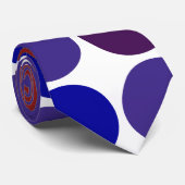 Rainbow Polka Dots auf weißem LGBT-Pride Krawatte (Gerollt)