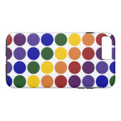 Rainbow Polka Dots auf White iPhone 8/7 Plus Case (Rückseite (Horizontal))