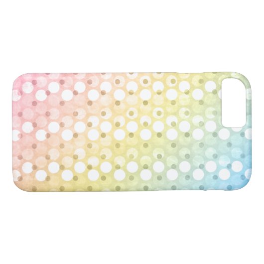 Rainbow Polka Dots Case-Mate iPhone Hülle (Rückseite (Horizontal))