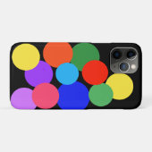 Rainbow Polka Dots Case-Mate iPhone Hülle (Rückseite (Horizontal))