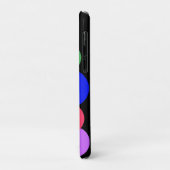 Rainbow Polka Dots Case-Mate iPhone Hülle (Hinten/Links)