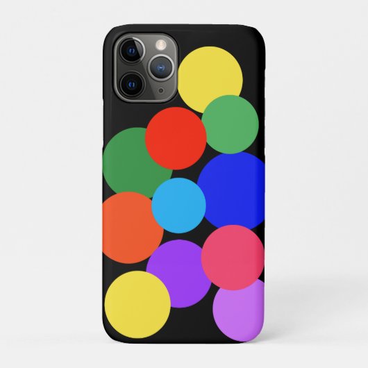 Rainbow Polka Dots Case-Mate iPhone Hülle (Rückseite)