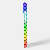Rainbow Polka Dots Case-Mate iPhone Hülle (Rückseite / Links)
